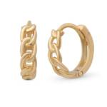 Suzan Gold Ohrring-Set Curb Huggies (2-tlg), Gelbgold 375