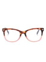 TOM FORD Eyewear Brille im Wayfarer-Design - Braun