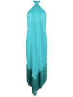 Taller Marmo Maxikleid mit Neckholder - Blau