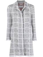 Thom Browne Tweed-Mantel - Grau