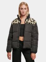 Urban Classics Ladies AOP Sherpa Mixed Puffer Jacket