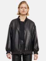 Urban Classics Ladies Synthetic Leather Bomberjacke