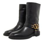 Valentino Garavani Boots & Stiefeletten - V Logo Signature Biker - Gr. 37 (EU) - in Schwarz - für Damen