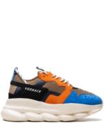 Versace Chain Reaction Beige/Black/Blue/Orange Sneakers - Nude