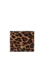 Versace Portemonnaie mit Leoparden-Print - Braun