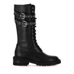 Via Roma 15 Boots & Stiefeletten - VIA ROMA 15 MALIBU SCHWARZ SCHNÜRSTIEFEL - Gr. 38,5 (EU) - in Schwarz - für Damen