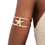 YRIIOMO Armband Ein modisches, vielseitig einsetzbares doppellagiges Linienmuster, -Armspangen-Set für Damen