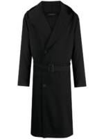 Yohji Yamamoto Trenchcoat mit Kapuze - Schwarz