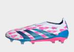 adidas Predator Elite Laceless FG Fußballschuh - Damen, Cloud White / Solar Blue / Solar Pink