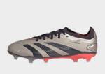 adidas Predator Pro FG - Damen, Platinum Metallic / Aurora Black / Turbo