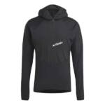 adidas Terrex M Techrock Ultralight Half-Zip Hoodie Herren (Schwarz S) Lifestylebekleidung