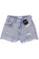 bershka Damen Shorts, hellblau, Gr. 32