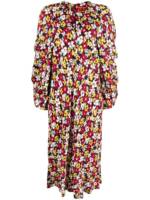 colville Midikleid mit Blumen-Print - Rot