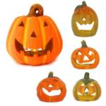 matches21 HOME & HOBBY Dekofigur Jack O Lantern Kürbis LED Windlichter 5er Set als Halloween-Deko (5 St), 8 & 20 cm große Ton Deko-Kürbisse als Herbst-Deko Wohnzimmer-Deko