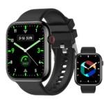 ombar Smartwatch Herren & Damen mit Telefonfunktion - 1.85" Smartwatch (mit SpO2/Herzfrequenzmonitor, Schrittzähler, IP68 wasserdichte Fitnessuhr, für iOS und Android cm/1.85 Zoll)