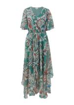 s.Oliver Midikleid - Kleid mit Print - Sommerkleid - Kurzarmkleid