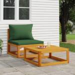 vidaXL Dekokissen 2-tlg. Garten-Sofa-Set mit Kissen Massivholz Akazie