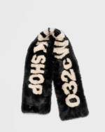 032c ANTI-GAUGUIN FAUX FUR SCARF men Scarves black in Größe:ONE SIZE