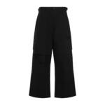 032c - Black Cotton Overtime Cargo Pants - Größe M - schwarz