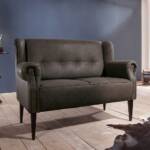 2 Sitzer Couch in Grau Landhaus