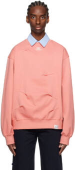 ADER error Pink Embroidered Sweatshirt