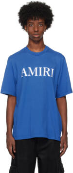 AMIRI Blue 'AMIRI' Core Logo T-shirt