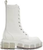 AMIRI White Lug Combat Boots