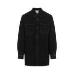 Acne Studios - Black Cotton Shirt - Größe L - schwarz