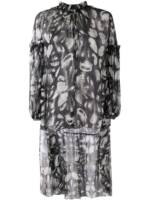 Alexander McQueen Bluse mit Muschel-Print - Schwarz