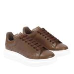 Alexander McQueen Low-Top Sneaker - Military Brown Leather Sneakers - Gr. 45 (EU) - in Braun - für Damen