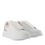 Alexander McQueen Low-Top Sneaker - Oversized Sneakers - Leather - White/Pink - Gr. 36 (EU) - in Weiß - für Damen