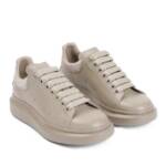 Alexander McQueen Low-Top Sneaker - Stone Grey Calf Leather Sneakers - Gr. 43 (EU) - in Rosa - für Damen