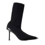 Alexander McQueen Stiefel & Boots - Pointed-Toe Ankle Boots - Leather - Black - Gr. 36 (EU) - in Schwarz - für Damen