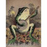 AlwaysH Vintage Banjo Frosch Kunst Poster Leinwand Malerei Kreativität Poster und Druck Wand Kunst Bild für Wohnzimmer Hause Dekoration