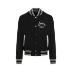 Amiri - Black Hollywood Bomber Jacket - Größe L - schwarz