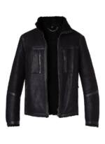 BELSTAFF Herren Lammfelljacke schwarz