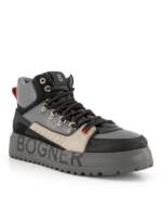 BOGNER Herren Schnürboots grau Glattleder