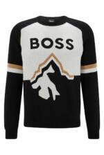 BOSS Herren Lanius Pullover aus gestricktem Jacquard mit Ber... XXL