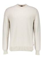 BOSS Orange Herren Pullover beige Gemustert