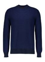 BOSS Orange Herren Pullover blau Gemustert