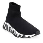 Balenciaga Low-Top Sneaker - Balenciaga Speed Graffiti Sock Sneakers - Gr. 35 (EU) - in Schwarz - für Damen