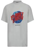 Balenciaga Planet Earth T-Shirt - Weiß