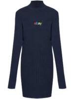 Balenciaga x eBay Pullover mit Stickerei - Blau