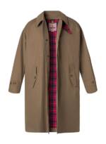 Baracuta Herren Mantel braun unifarben