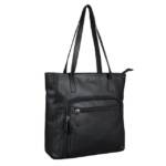 Benthill Shopper Damen Echt Leder Handtasche Tasche Schultertasche Vintage Umhängetasch, Reißverschlussfach