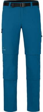 Bergson Outdoorhose QUEENSLAND Doppel Zipp-Off mit T-ZIPP Herren Wanderhose, vielseitig, pflegeleicht, Langgrößen, Saphir blau