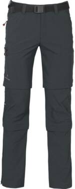 Bergson Outdoorhose QUEENSLAND Doppel Zipp-Off mit T-ZIPP Herren Wanderhose, vielseitig, pflegeleicht, Langgrößen, dunkel grau