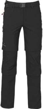 Bergson Outdoorhose QUEENSLAND Doppel Zipp-Off mit T-ZIPP Herren Wanderhose, vielseitig, pflegeleicht, Langgrößen, schwarz