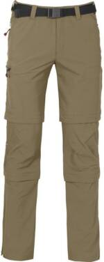 Bergson Outdoorhose QUEENSLAND Doppel Zipp-Off mit T-ZIPP Herren Wanderhose, vielseitig, pflegeleicht, Normalgrößen, beige