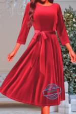 Berlinsel Abendkleid Damen Weihnachtskleid Partykleid Festtagskleid Weihnachtsoutfit für Weihnachtsabend, Weihnachtsfoto oder als Weihnachtsgeschenk